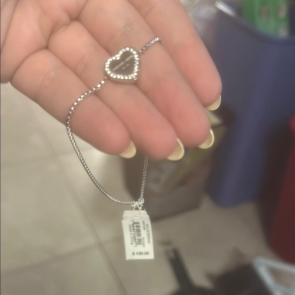 Michael Kors Silver Heart Bracelet